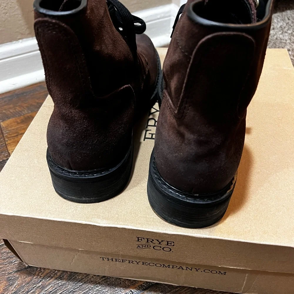 Frye Men's Brown Leather Boots - Picture 5 of 6